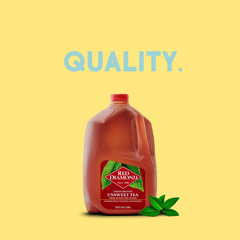 slide 9 of 9, Red Diamond All Natural Unsweet Tea - 128 fl oz, 128 fl oz