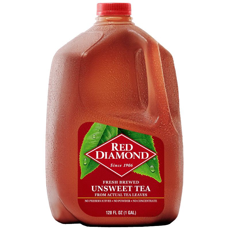 slide 1 of 9, Red Diamond All Natural Unsweet Tea - 128 fl oz, 128 fl oz