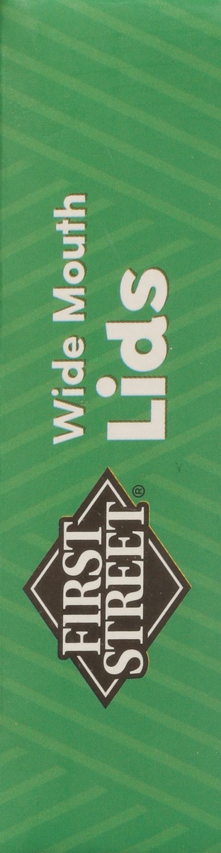 slide 8 of 12, First Street Fs Wide Mouth Canning Jar Lids, 12 ct