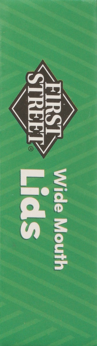 slide 10 of 12, First Street Fs Wide Mouth Canning Jar Lids, 12 ct