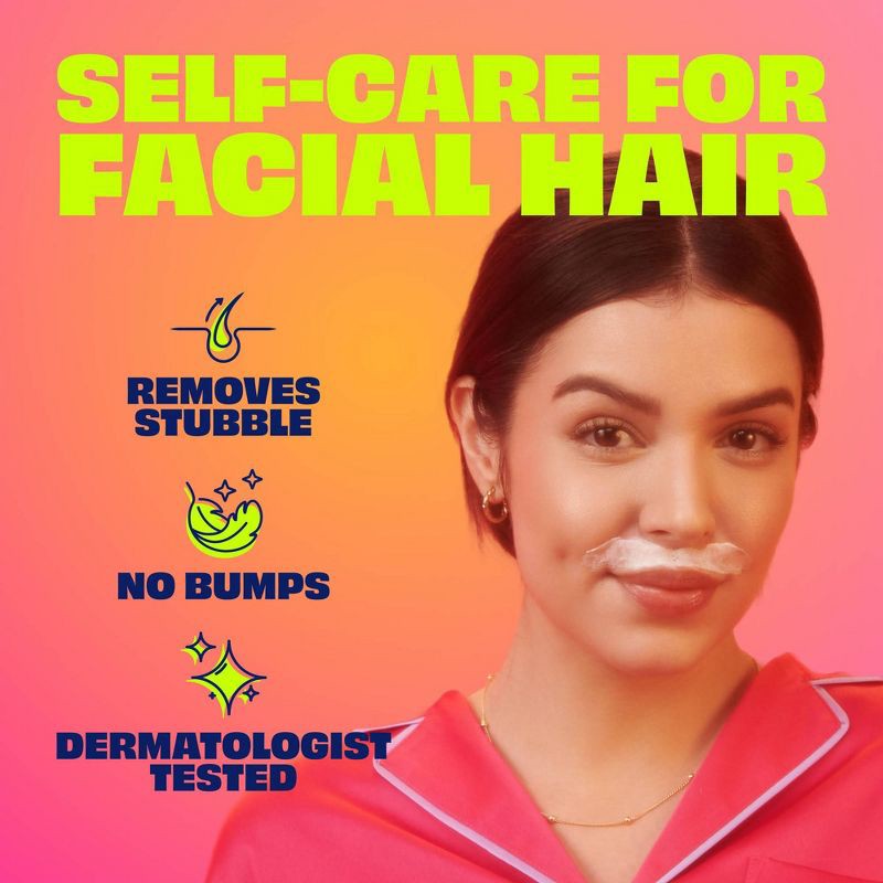 slide 3 of 10, Nair Moisturizing Facial Hair Removal Cream with Sweet Almond Oil - 2.0oz, 2 oz