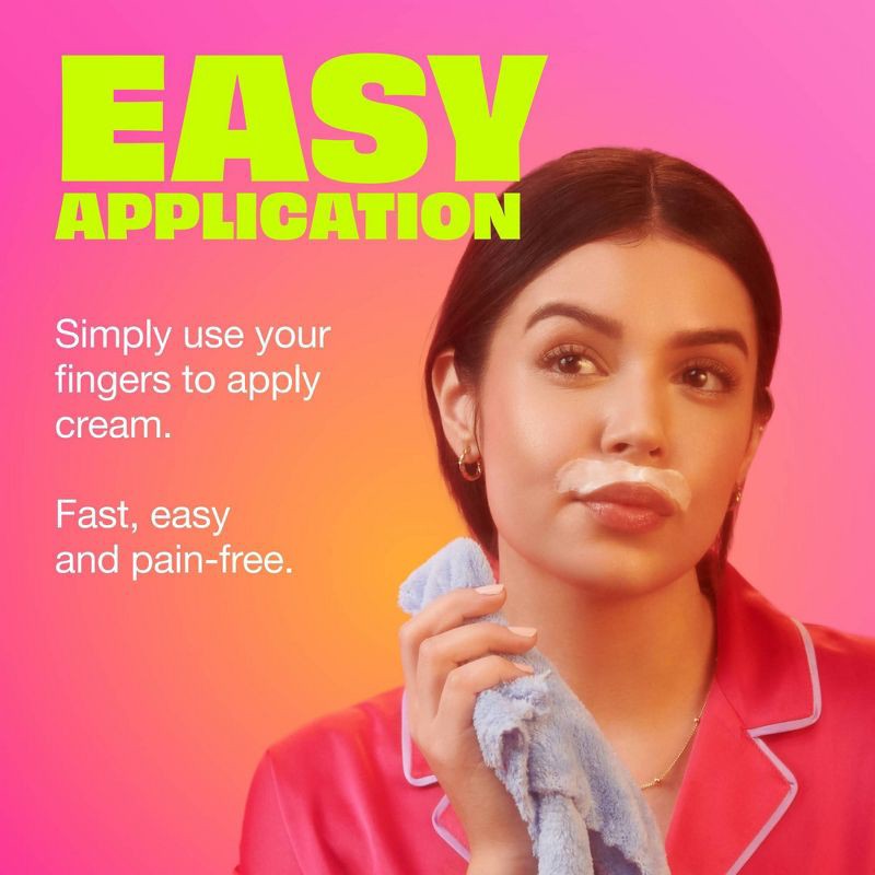 slide 9 of 10, Nair Moisturizing Facial Hair Removal Cream with Sweet Almond Oil - 2.0oz, 2 oz