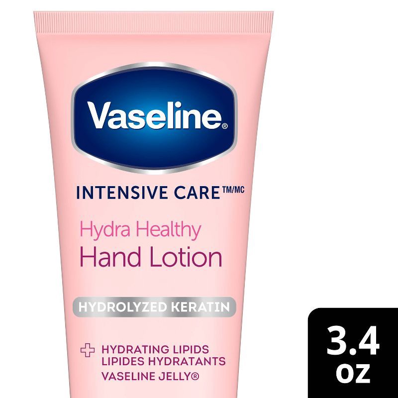 slide 1 of 5, Vaseline Intensive Care Healthy Hands Stronger Nails Lotion - Scented - 3.4oz, 3.4 oz