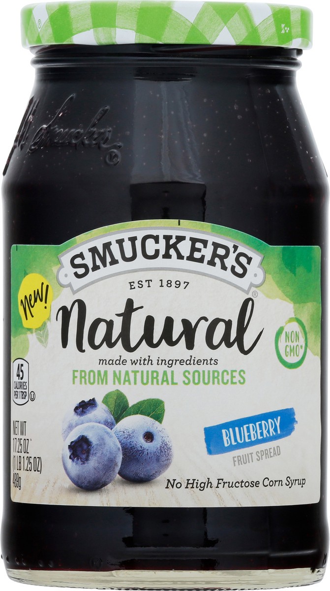 slide 6 of 9, Smucker's Natural Blueberry Fruit Spread 17.25 oz, 17.25 oz