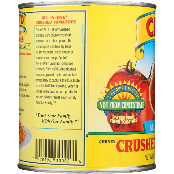 slide 13 of 13, Cento All-In-One Crushed Tomatoes, 28 fl oz