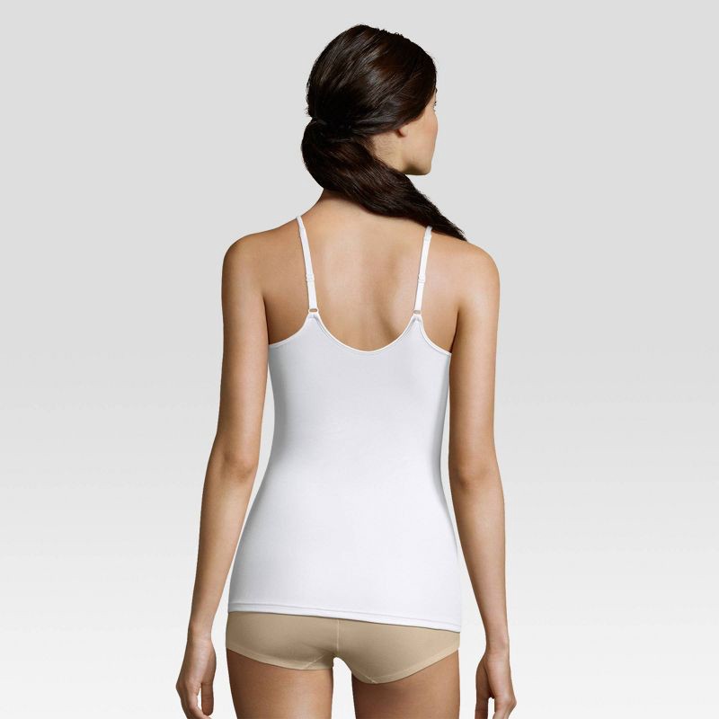 slide 2 of 4, Maidenform Women's Shapewear Firm Shaping Wireless Cami with Foam Cups 509 - White XL: Medium Control Top, Tummy Slimming, 1 ct