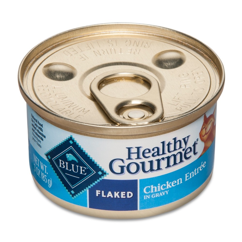 slide 2 of 2, Blue Buffalo Healthy Gourmet Adult Flaked Chicken Wet Cat Food, 3 oz