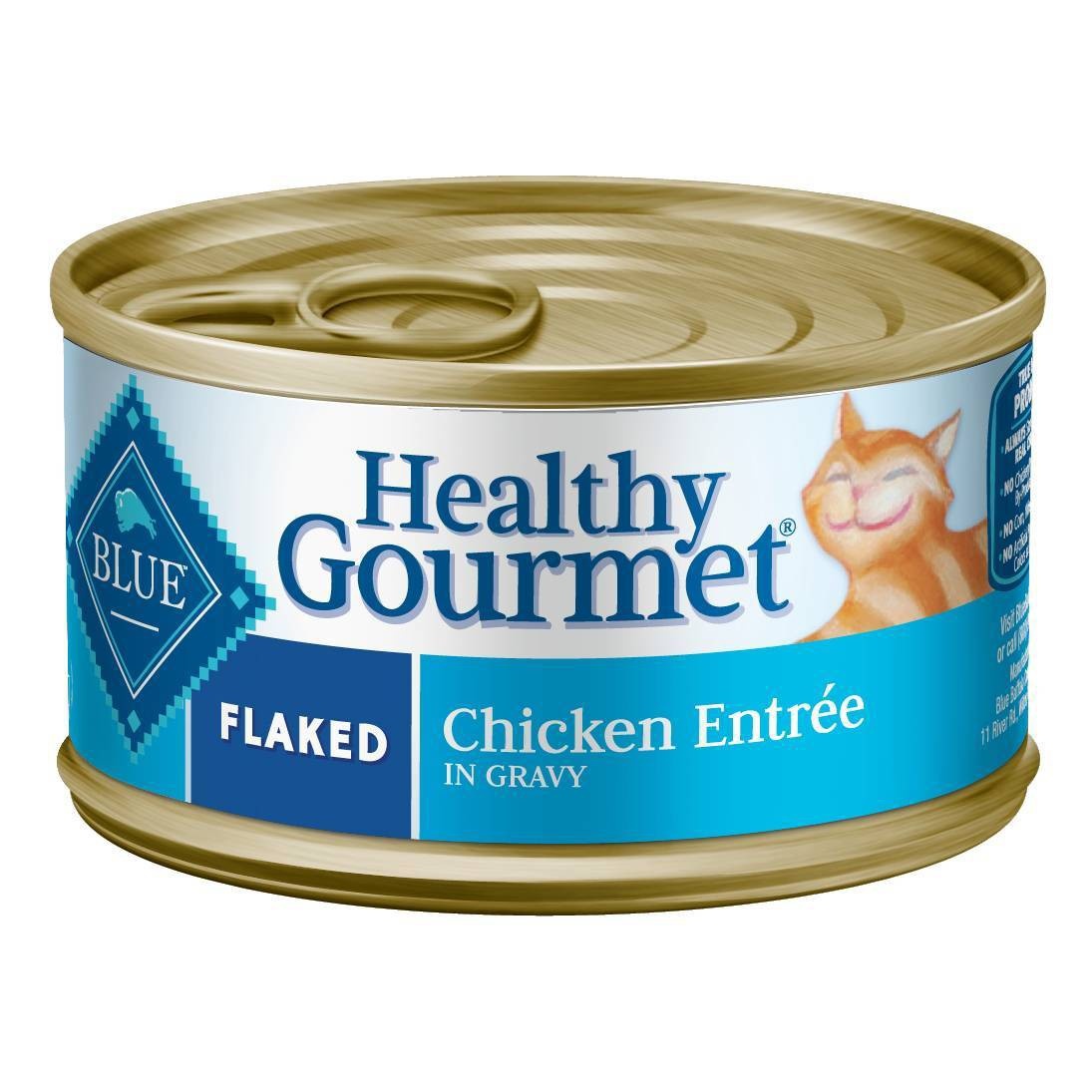 slide 1 of 2, Blue Buffalo Healthy Gourmet Adult Flaked Chicken Wet Cat Food, 3 oz