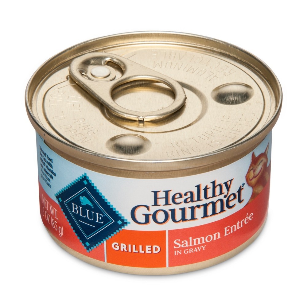 slide 2 of 2, Blue Buffalo Healthy Gourmet Adult Grilled Salmon Cat Food, 3 oz