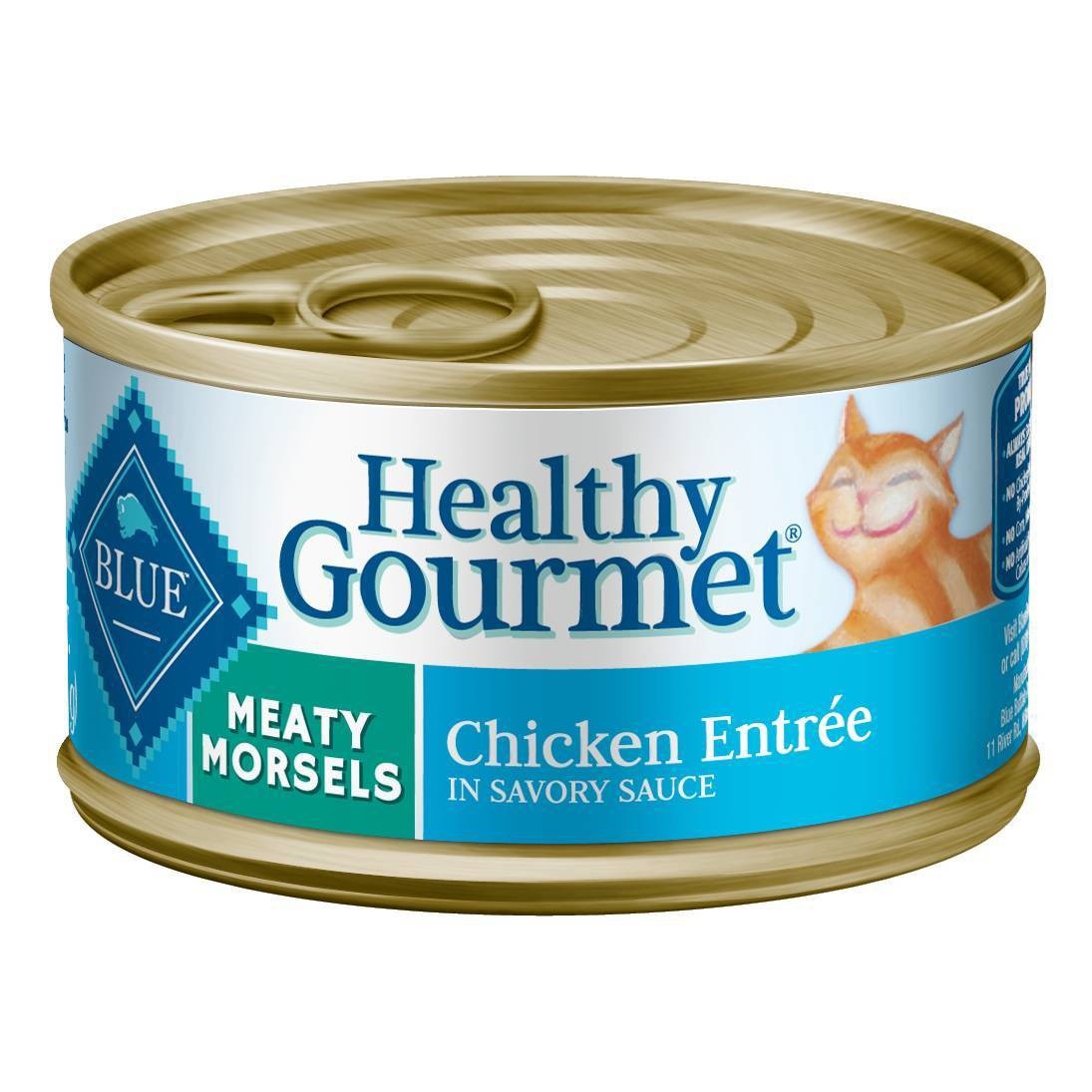 slide 1 of 2, Blue Buffalo Healthy Gourmet Adult Meaty Morsels Chicken Entree Wet Cat Food, 3 oz