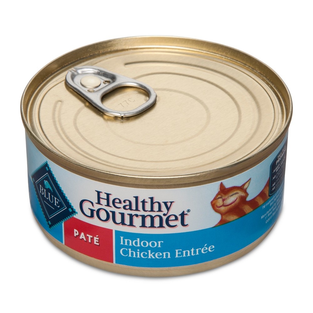 slide 2 of 2, Blue Buffalo Healthy Gourmet Adult Pate Indoor Chicken Entree - Wet Cat Food, 5.5 oz