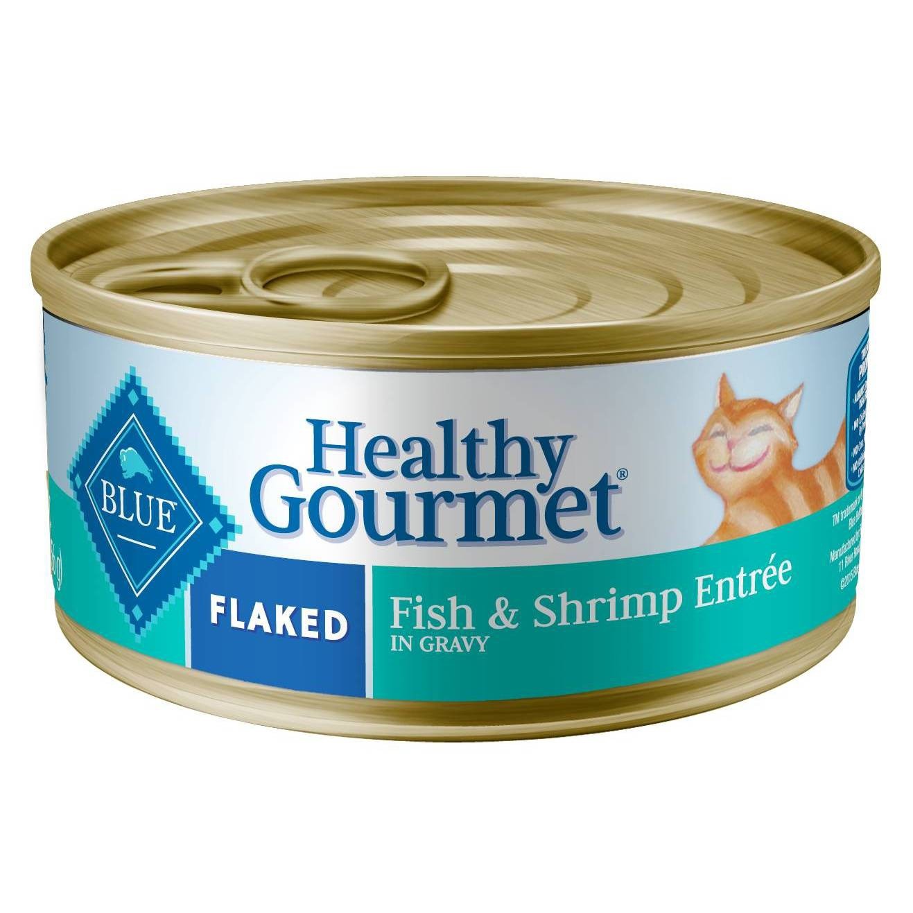 slide 1 of 2, Blue Buffalo Healthy Gourmet Adult Flaked Fish & Shrimp Entree - Wet Cat Food, 5.5 oz