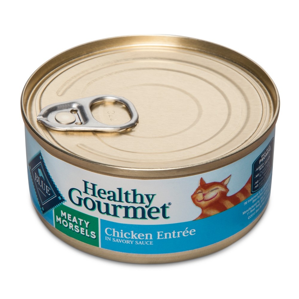 slide 2 of 2, Blue Buffalo Healthy Gourmet Meaty Morsels Adult Cat Food, 5.5 oz