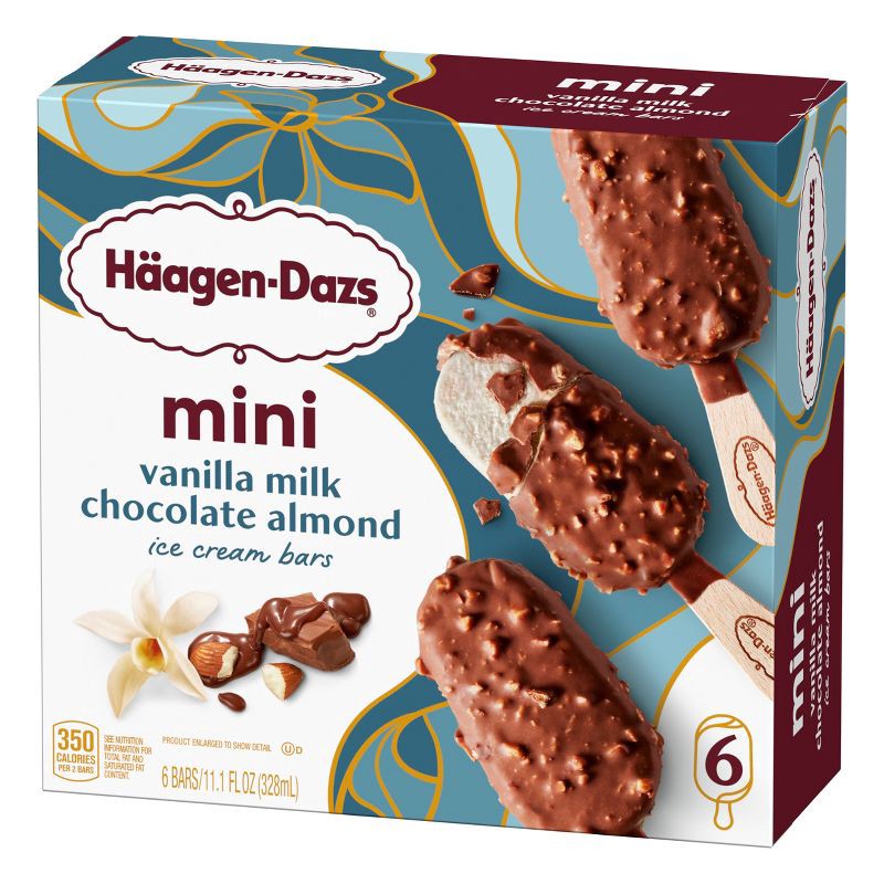 slide 5 of 17, Haagen-Dazs Vanilla Milk Chocolate Almond Frozen Bars - 11.1 fl oz, 11.1 fl oz