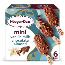 Haagen-Dazs Vanilla Milk Chocolate Almond Frozen Bars - 6pk/11.1 fl oz