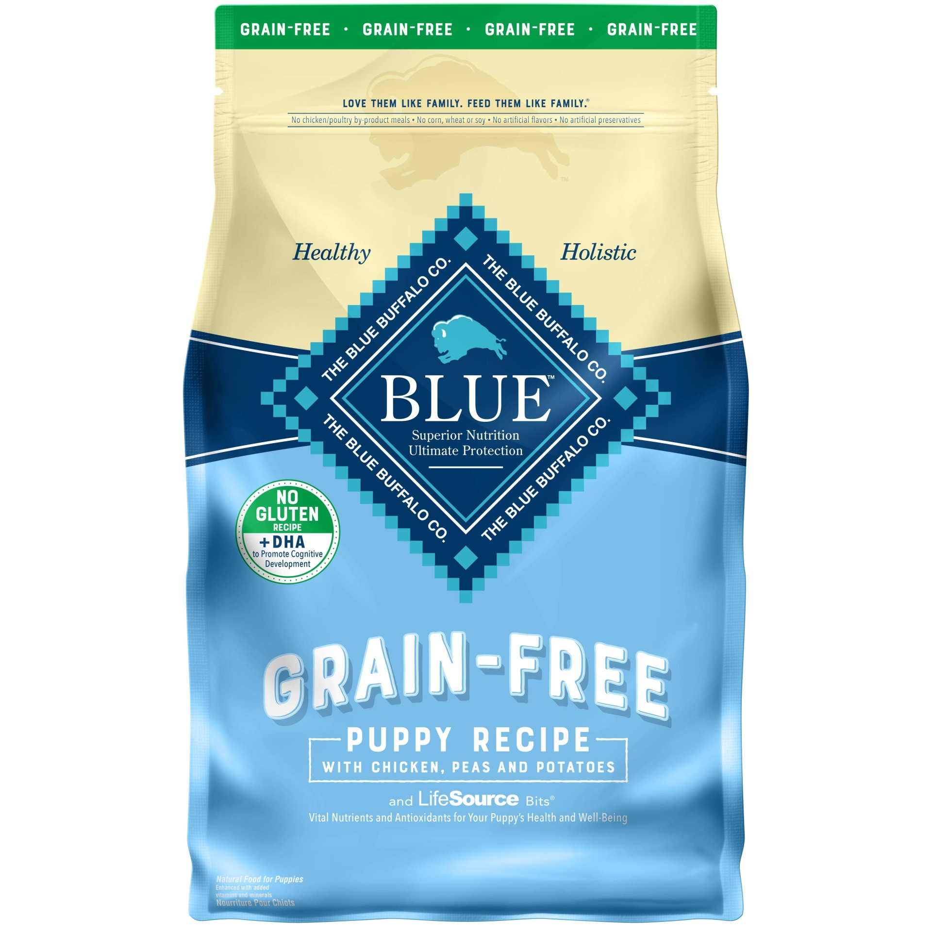 slide 1 of 2, Blue Buffalo Puppy Grain Free Chicken - Dry Dog Food, 5 lb