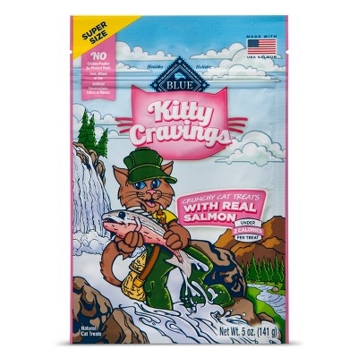 slide 1 of 2, Blue Buffalo Kitty Cravings With Real Salmon - Crunchy Cat Treats, 5 oz