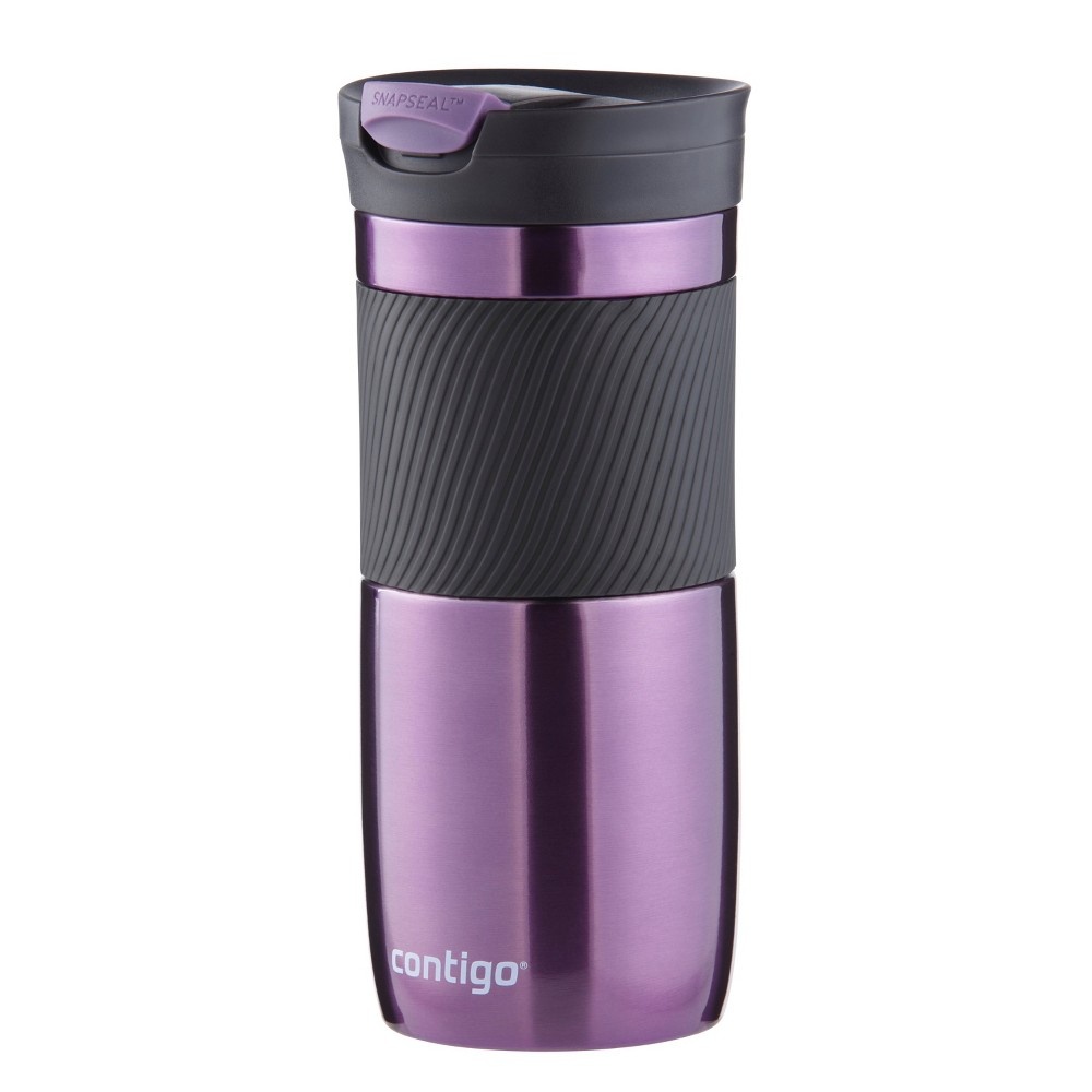 slide 2 of 7, Contigo Snapseal Stainless Steel Insulated Byron Travel Mug - Purple, 16 oz