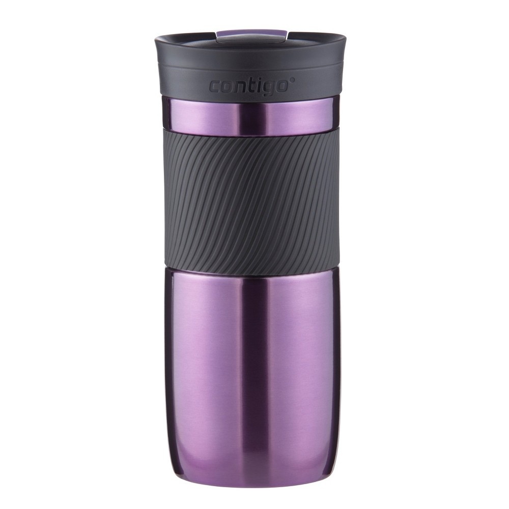 slide 3 of 7, Contigo Snapseal Stainless Steel Insulated Byron Travel Mug - Purple, 16 oz