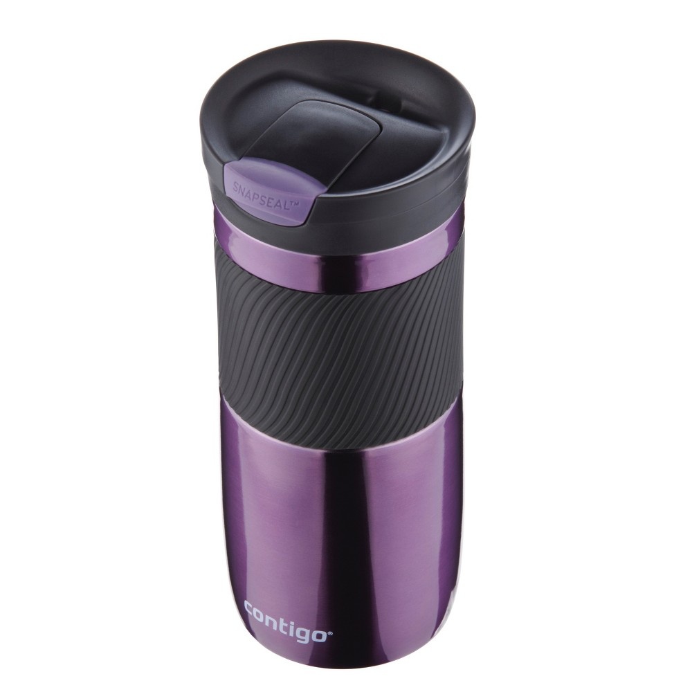 slide 4 of 7, Contigo Snapseal Stainless Steel Insulated Byron Travel Mug - Purple, 16 oz