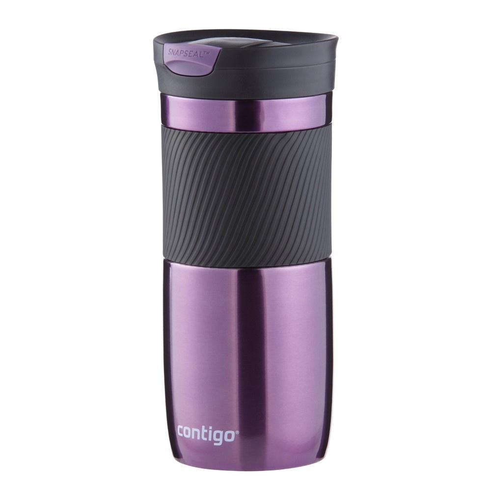 slide 5 of 7, Contigo Snapseal Stainless Steel Insulated Byron Travel Mug - Purple, 16 oz