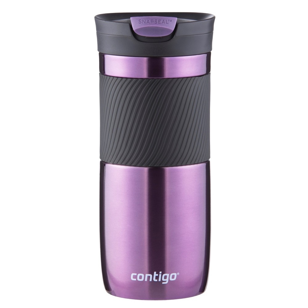 slide 6 of 7, Contigo Snapseal Stainless Steel Insulated Byron Travel Mug - Purple, 16 oz