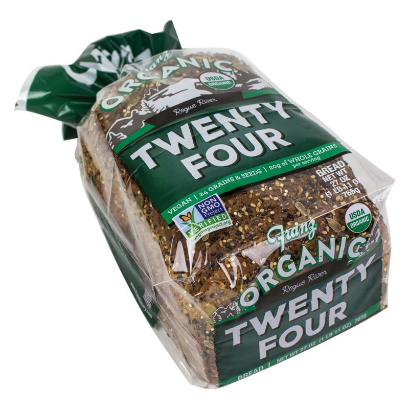 slide 3 of 4, Franz Organic Rogue River 24 Grain Bread - 27oz, 27 oz