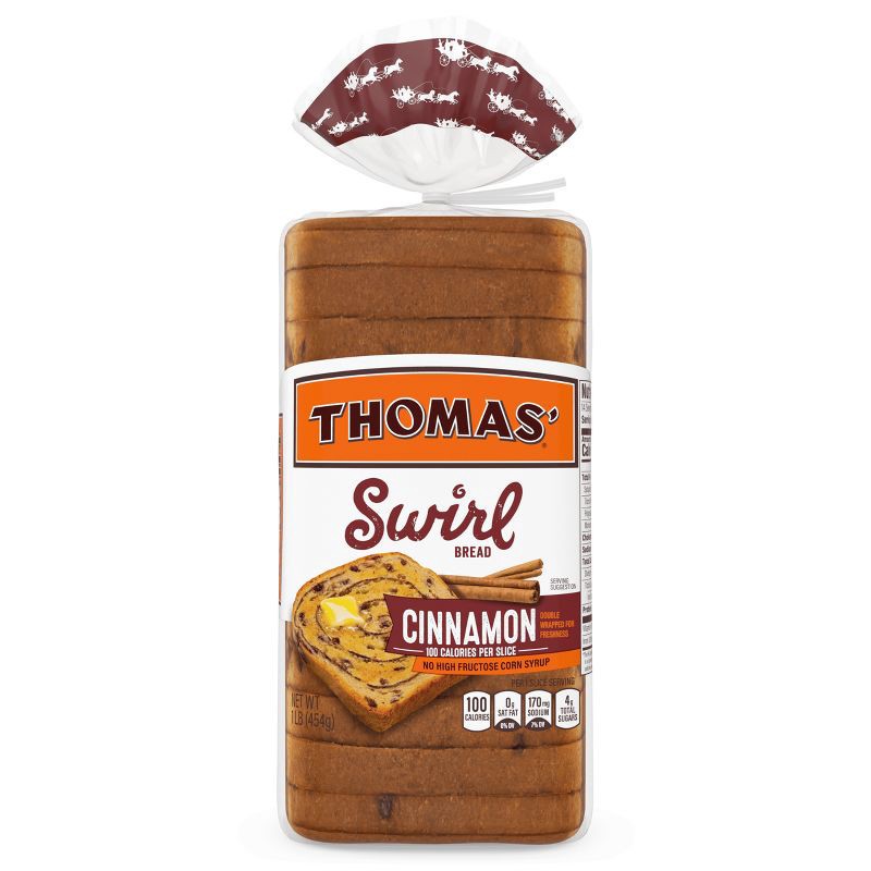 slide 18 of 19, Thomas' Cinnamon Swirl Bread - 16oz, 16 oz
