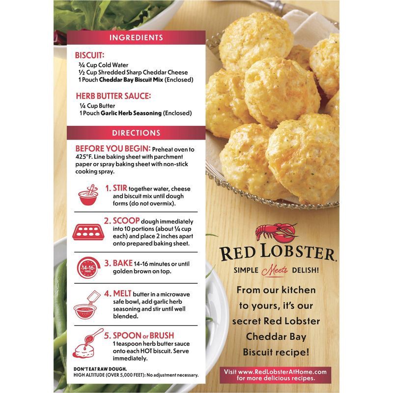 slide 2 of 6, Red Lobster Cheddar Bay Biscuit Mix - 11.36oz, 11.36 oz