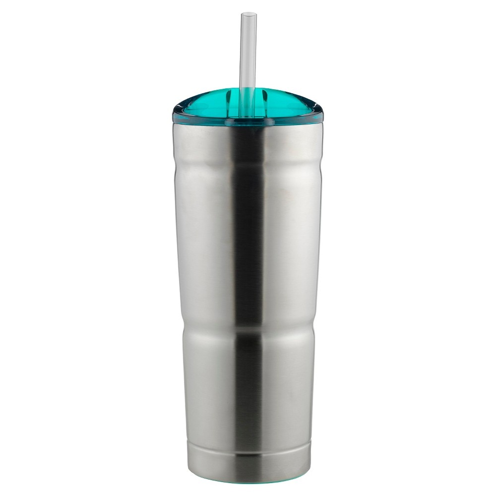 slide 3 of 4, bubba Envy Stainless Steel Tumbler with Teal Lid, 24 oz