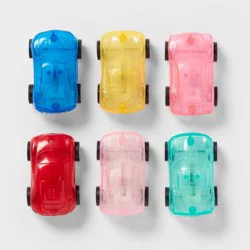 6ct Pull Back Toy Car - Spritz™: Multicolor Party Favor Toys for Kids, Easter Egg Fillers, Birthday Fun