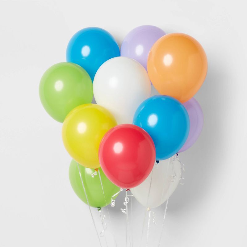 slide 1 of 4, 15ct Color Mix Balloons - Spritz™, 15 ct