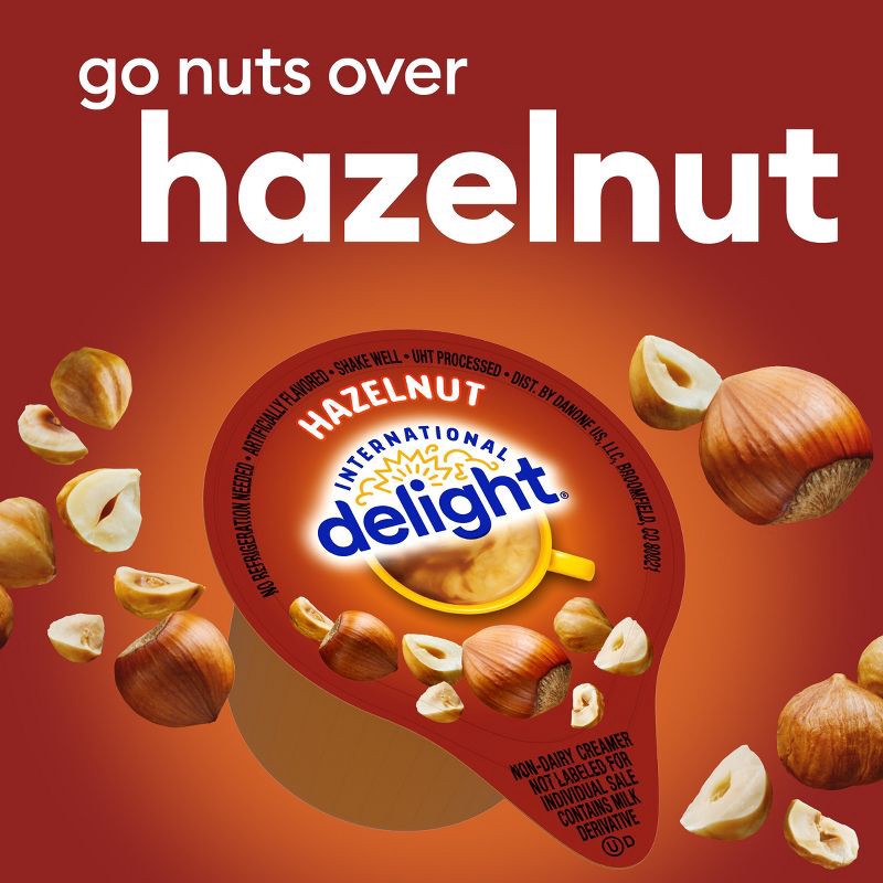 slide 4 of 12, International Delight Hazelnut Coffee Creamer Singles - 24ct/0.44 fl oz, 24 ct, 0.44 fl oz