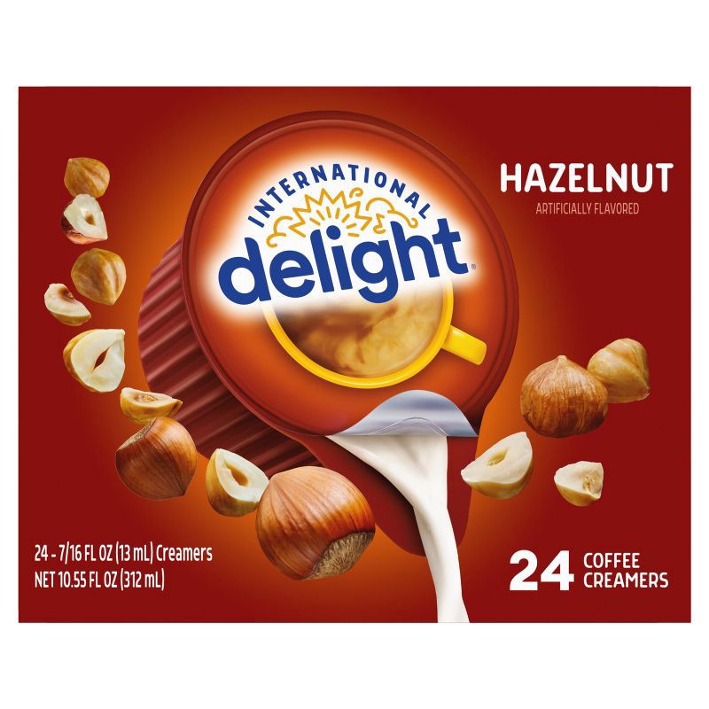 slide 11 of 12, International Delight Hazelnut Coffee Creamer Singles - 24ct/0.44 fl oz, 24 ct, 0.44 fl oz