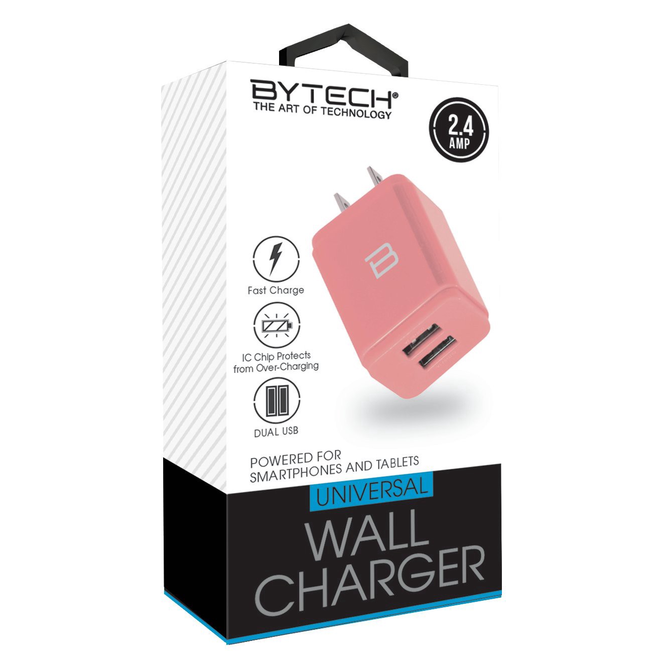 slide 1 of 1, Bytech Dual USB Home Charger, 1 ct