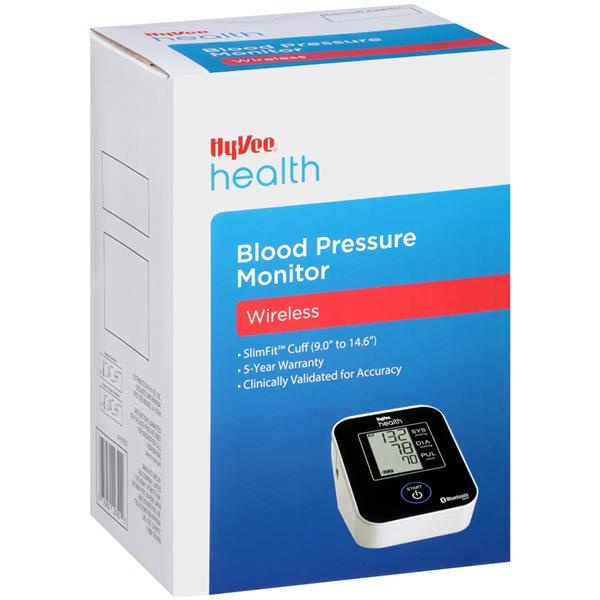 slide 1 of 1, Hy-Vee HealthMarket Wireless Blood Pressure Monitor, 1 ct