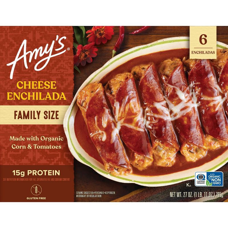 slide 4 of 4, Amy's Gluten Free Cheese Frozen Enchilada - 27oz, 27 oz