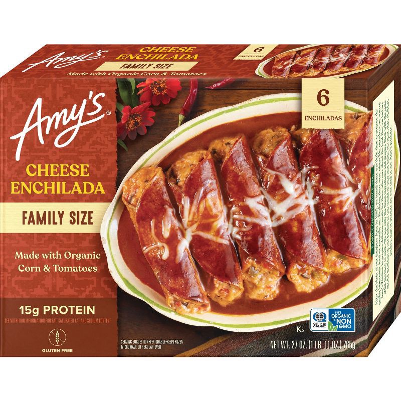 slide 1 of 4, Amy's Gluten Free Cheese Frozen Enchilada - 27oz, 27 oz