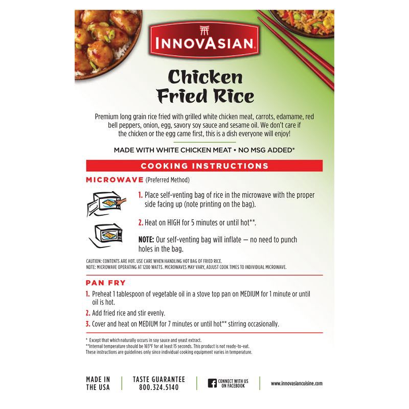 slide 3 of 9, InnovAsian Cuisine InnovAsian Frozen Chicken Fried Rice - 18oz, 18 oz