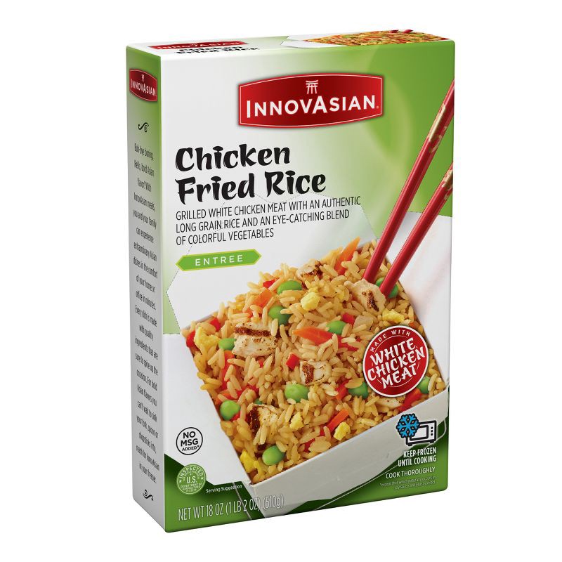 slide 6 of 9, InnovAsian Cuisine InnovAsian Frozen Chicken Fried Rice - 18oz, 18 oz