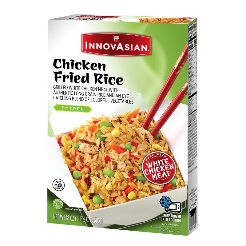 slide 7 of 9, InnovAsian Cuisine InnovAsian Frozen Chicken Fried Rice - 18oz, 18 oz