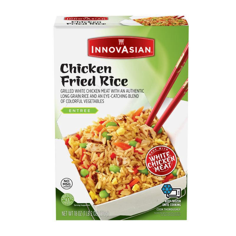 slide 1 of 9, InnovAsian Cuisine InnovAsian Frozen Chicken Fried Rice - 18oz, 18 oz