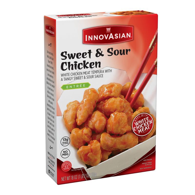 slide 2 of 10, InnovAsian Cuisine InnovAsian Frozen Sweet & Sour Chicken - 18oz, 18 oz