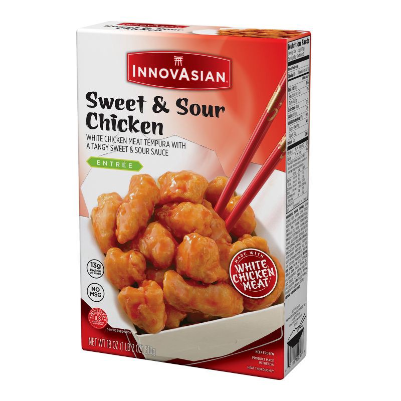 slide 3 of 10, InnovAsian Cuisine InnovAsian Frozen Sweet & Sour Chicken - 18oz, 18 oz