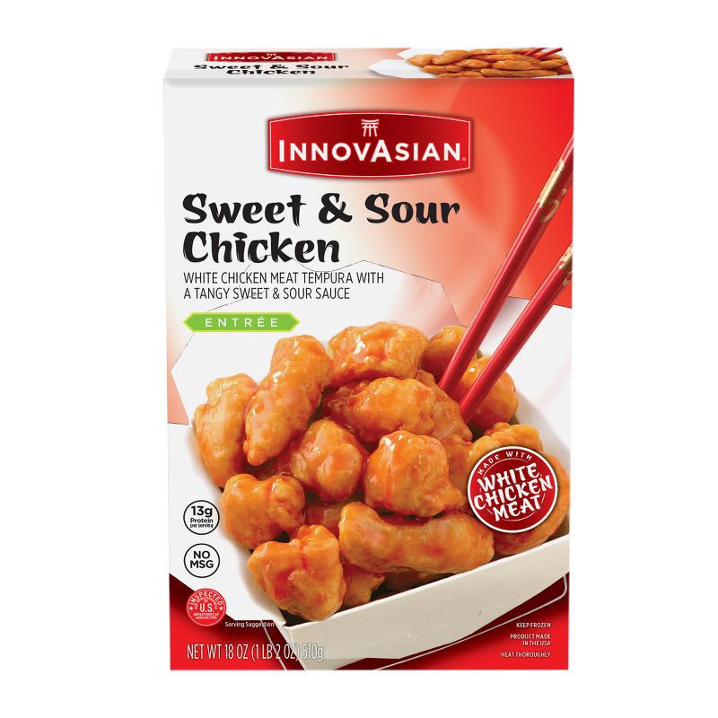 slide 7 of 10, InnovAsian Cuisine InnovAsian Frozen Sweet & Sour Chicken - 18oz, 18 oz