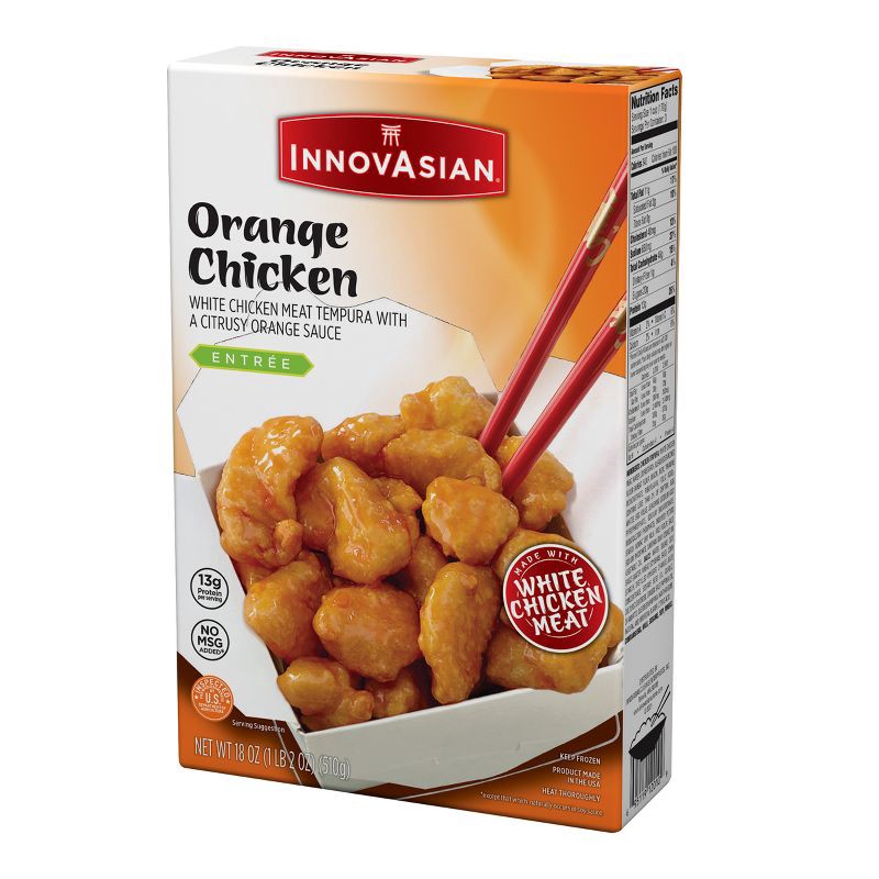 slide 3 of 13, InnovAsian Cuisine InnovAsian Frozen Orange Chicken - 18oz, 18 oz