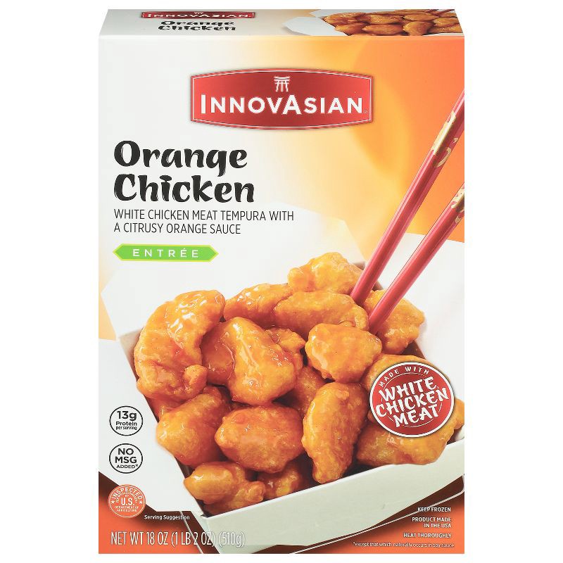 slide 13 of 13, InnovAsian Cuisine InnovAsian Frozen Orange Chicken - 18oz, 18 oz