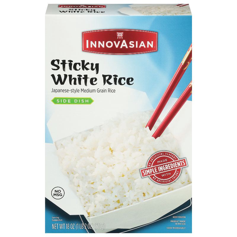 slide 1 of 10, InnovAsian Cuisine InnovAsian Frozen Sticky White Rice - 18oz, 18 oz