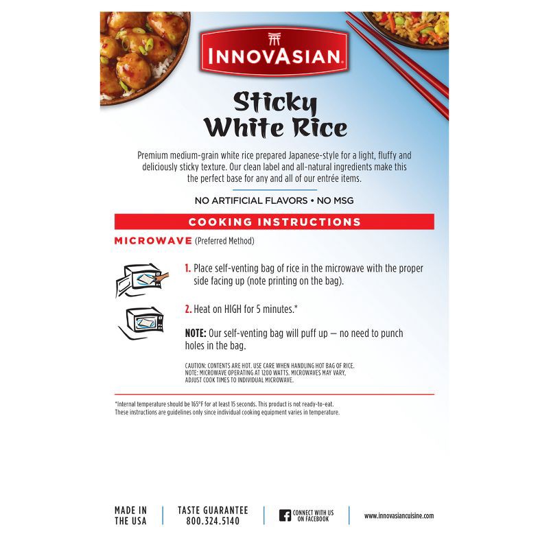 slide 3 of 10, InnovAsian Cuisine InnovAsian Frozen Sticky White Rice - 18oz, 18 oz