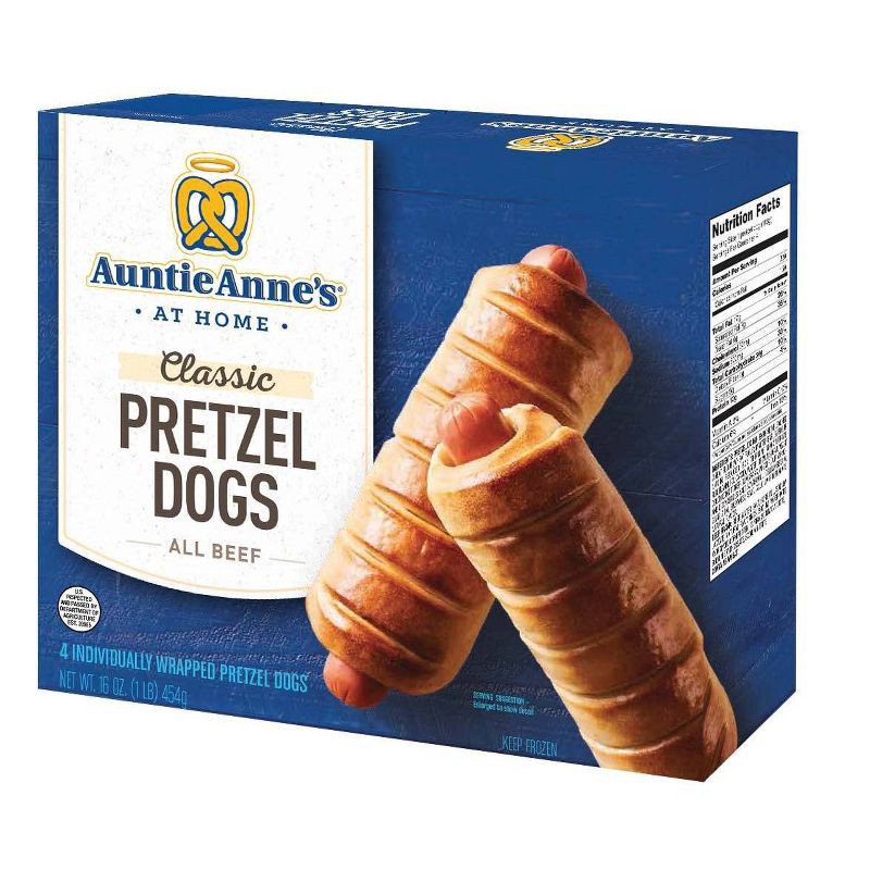 slide 2 of 3, Auntie Anne's Classic All Beef Frozen Pretzel Dogs - 4ct/16oz, 4 ct; 16 oz